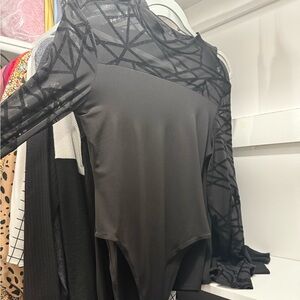 Women’s black Shein Bodysuit